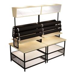 Стеллаж настенный деревянный для магазина и супермаркета (арт. 25-19080243)