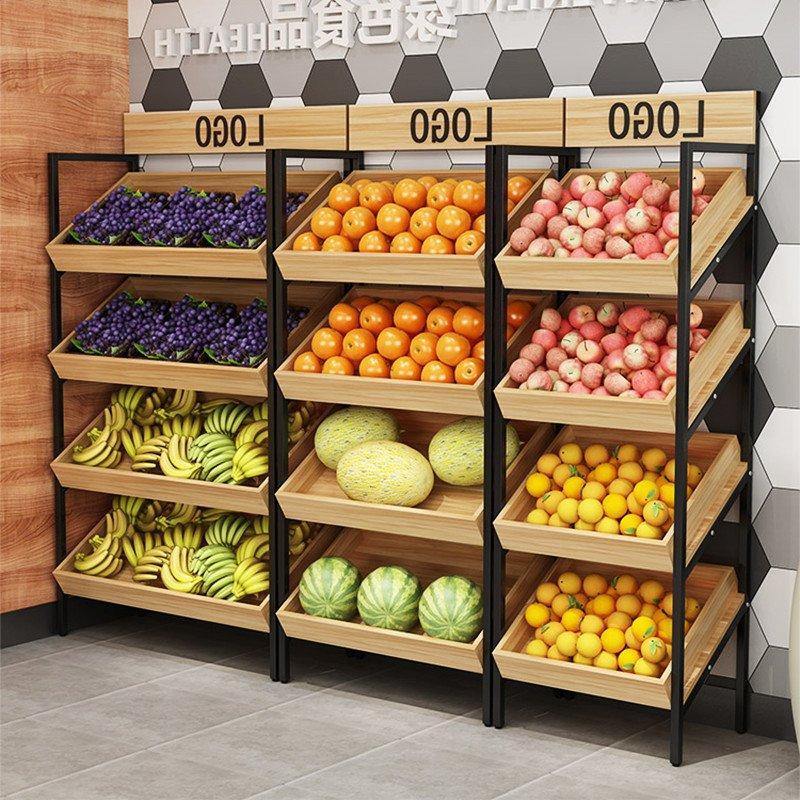 Стеллаж металлический для овощей в супермаркет (арт. 25-19080254)