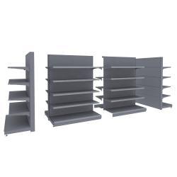 Металлические полочные стеллажи с корзинами для магазинов (арт. 25-19080260)