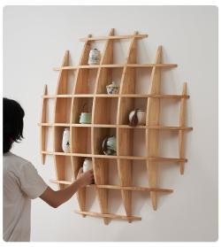 Полка настенная деревянная круглая для книг (арт. 25-19080263)