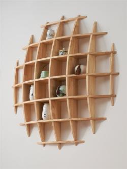 Полка настенная деревянная круглая для книг (арт. 25-19080263)