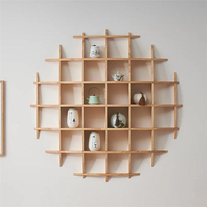 Полка настенная деревянная геометрическая сфера (арт. 25-19080264)