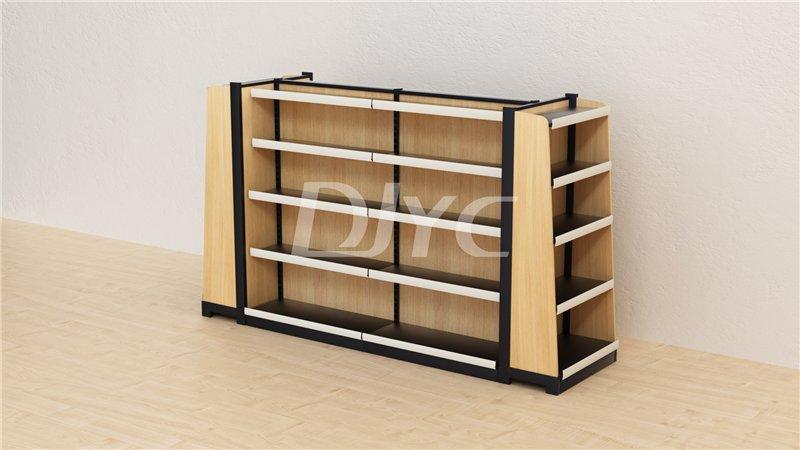 Стеллаж для магазина из дерева и стали, стандартные полки (арт. 25-19080285)