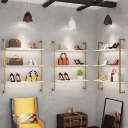 Стойка для сумок настенная золотая современная (арт. 25-19080297)