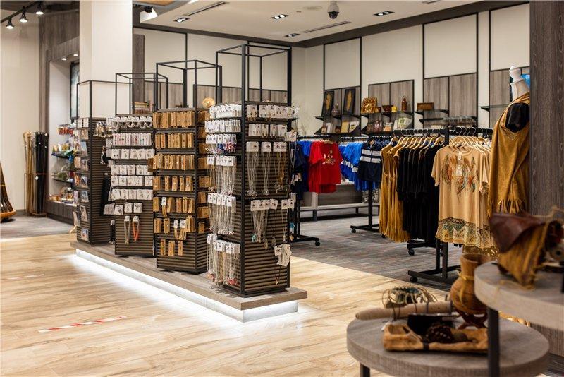 Стойка для подарков с подсветкой и прилавком (арт. 25-19080299)