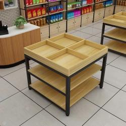 Стойка-островок деревянная MINISO с полками, 3/4 яруса (арт. 25-19080317)