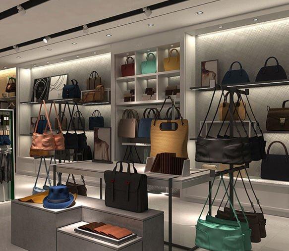 Стеллаж для сумок и обуви из дерева и кожи (арт. 25-19080319)