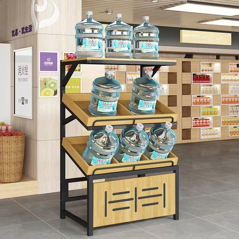 Стеллаж для овощей и фруктов деревянный 3-х уровневый двусторонний (арт. 25-19080326)