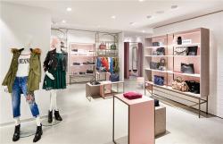 Стеллаж для обуви и одежды с декором для магазина (арт. 25-19080351)