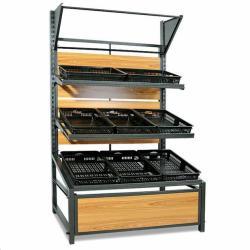 Стеллаж для фруктов и овощей деревянный супермаркет (арт. 25-19080363)