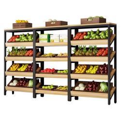 Стеллаж для фруктов и овощей деревянный супермаркет (арт. 25-19080363)