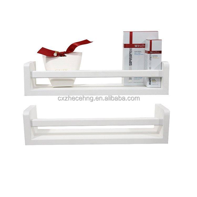 Полка настенная деревянная белая для детской комнаты (арт. 25-19080365)