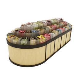 Стеллаж деревянный для снеков и сухофруктов, эконом (арт. 25-19080368)