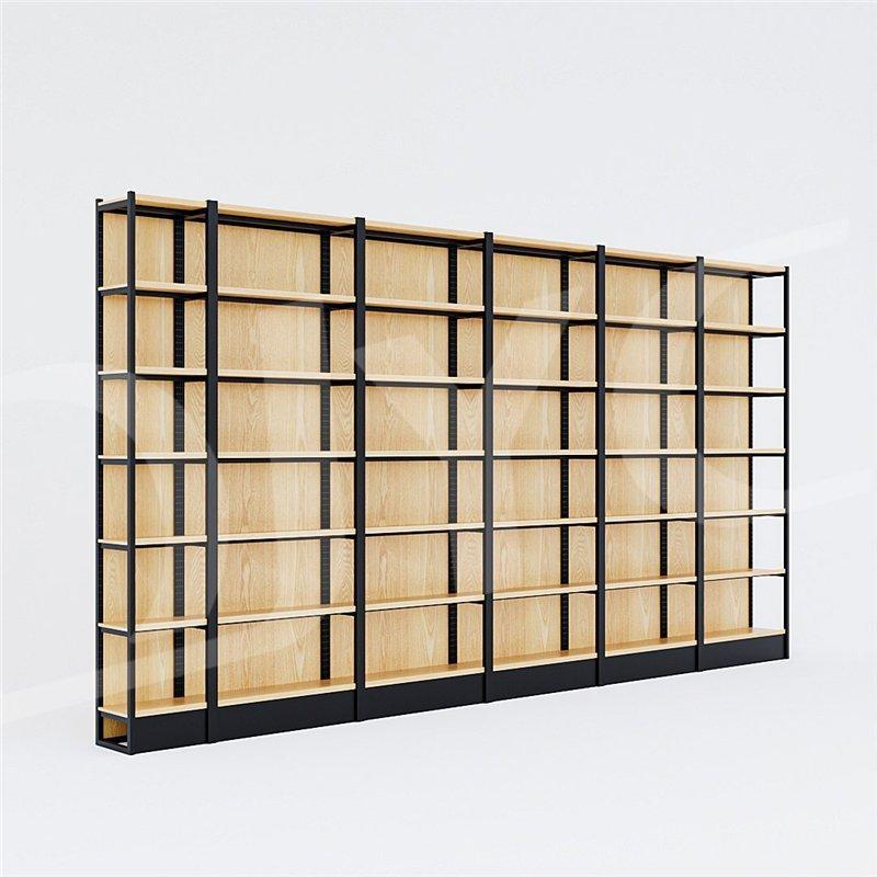 Полка деревянная односторонняя для магазина с металлическим стеллажом (арт. 25-19080369)