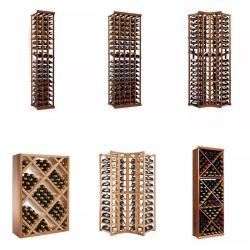 Стеллаж для вина настенный 4 колонки изогнутый угол (арт. 25-19080370)