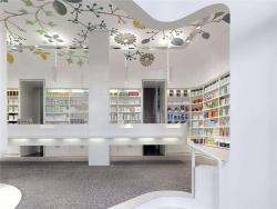 Шкаф витрина для аптеки с полками и дисплеем (арт. 25-19080373)