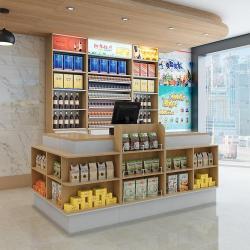 Стойка кассира супермаркета деревянная стильная (арт. 25-19080378)