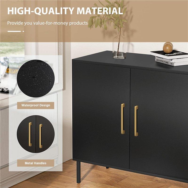 Шкаф для хранения с двойными дверцами, белый, регулируемые полки (арт. 25-19080385)