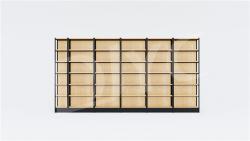 Стеллаж настенный деревянный для магазина и супермаркета (арт. 25-19080388)