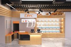 Стол кассира деревянный для магазина с полками и ящиками (арт. 25-19080398)