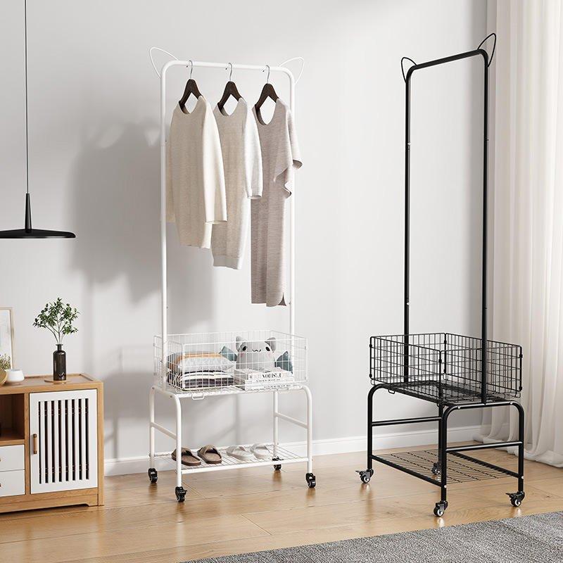 Стойка для одежды с корзиной и перекладинами, 3 уровня (арт. 25-19080400)
