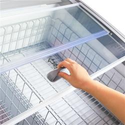 Морозильный ларь с изогнутой стеклянной крышкой для супермаркета (арт. 25-19080411)