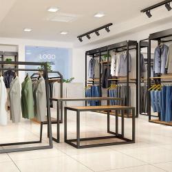 Стойка для одежды мужская универсальная для магазина (арт. 25-19080415)