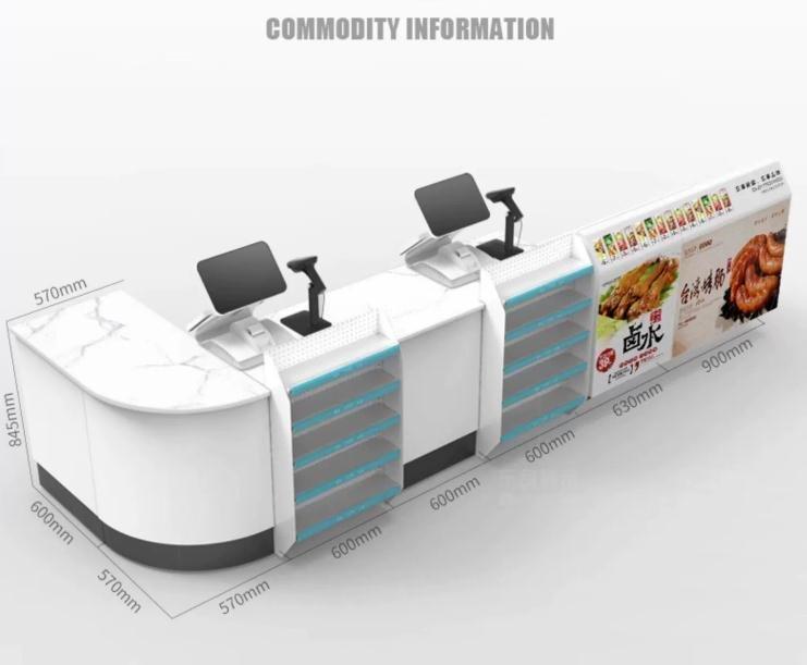 Кассовый прилавок для магазина с сигаретами и алкоголем (арт. 25-19080422)