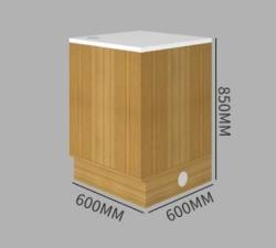 Кассовый прилавок для магазинов и аптек деревянный угловой (арт. 25-19080425)