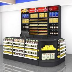 Стол кассовый с полками для магазина и кассой (арт. 25-19080430)