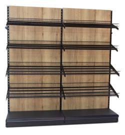 Стеллаж для фруктов и овощей 2.1м деревянный с сеткой (арт. 25-19080433)