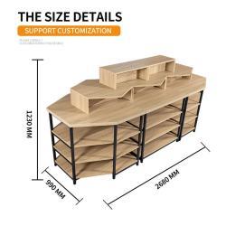 Полочные стеллажи из дерева для магазина (арт. 25-19080441)