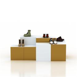 Стойка для обуви модульная деревянная с подсветкой (арт. 25-19080445)