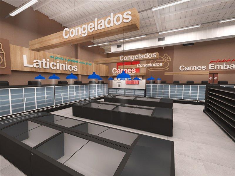 Полка для мини-супермаркета с новым дизайном и кастомным корпусом (арт. 25-19080454)