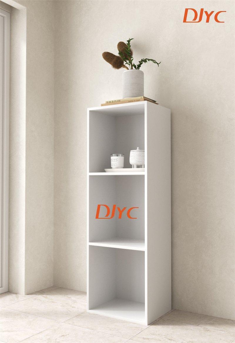 Книжный стеллаж 3 уровня 7 кубов МДФ для офиса и библиотеки (арт. 25-19080457)