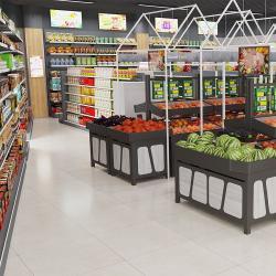 Стеллаж металлический 6 полок легкий стандартный (арт. 25-19080462)