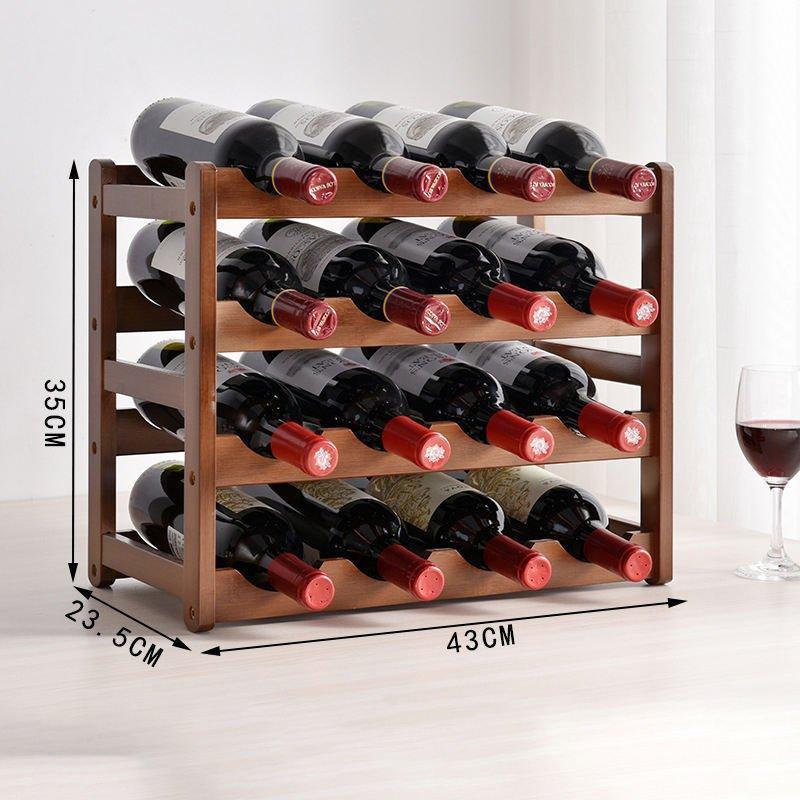 Стеллаж для вина из бамбука на 7 бутылок, современный (арт. 25-19080466)