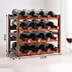 Стеллаж для вина из бамбука на 7 бутылок, современный (арт. 25-19080466)