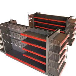 Стеллаж торговый железный односторонний двусторонний нержавеющий (арт. 25-19080468)