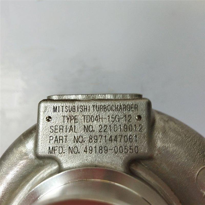 Турбокомпрессор для экскаватора 4BD1 4BG1 49189-00550 (арт. 25-19080627)