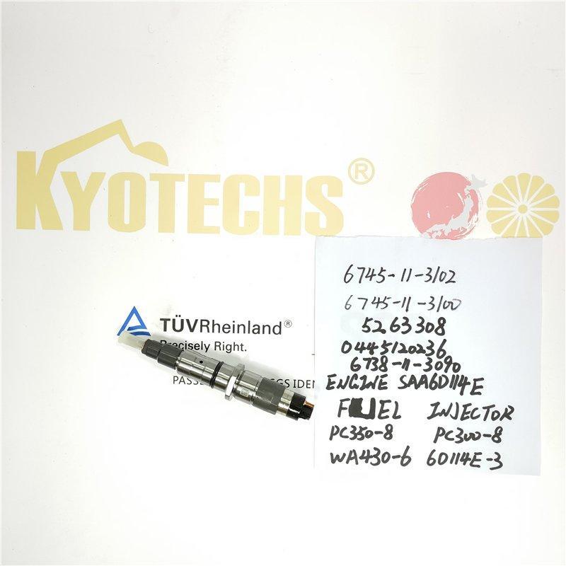 Топливный инжектор для экскаватора Komatsu SAA6D114E-3 (арт. 25-19080729)