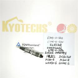 Топливный инжектор для экскаватора Komatsu SAA6D114E-3 (арт. 25-19080729)