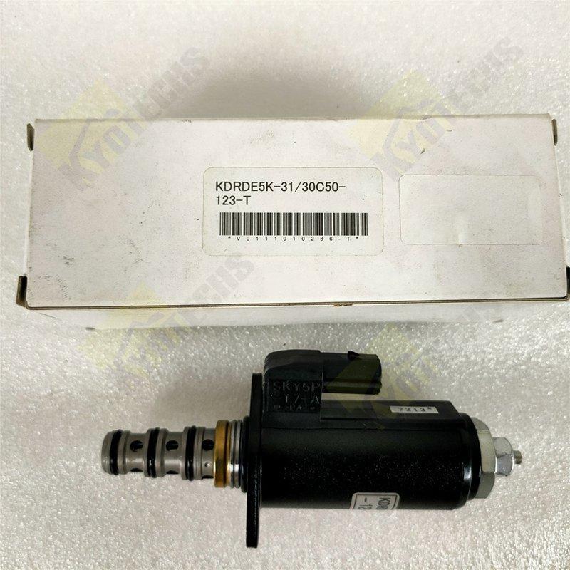 Клапан электромагнитный для экскаватора Kobelco SK200-8 SK300-8 (арт. 25-19080737)