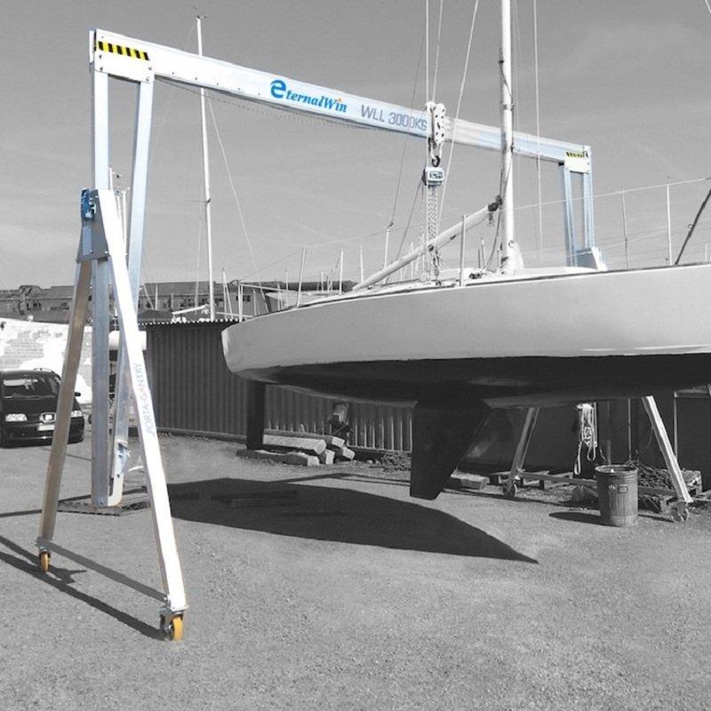 Кран козловой складной алюминиевый 0.5-5 т мобильный (арт. 25-19081322)