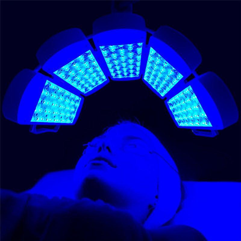 Аппарат LED для роста волос и ухода за кожей синий красный (арт. 25-19081732)