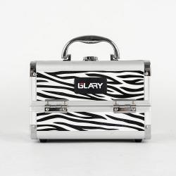 Кейс для макияжа с зеркалом и лотками, жесткий (арт. 25-19082461)