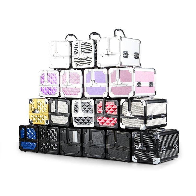 Кейс для макияжа легкий прочный с ручкой алюминиевый (арт. 25-19082472)