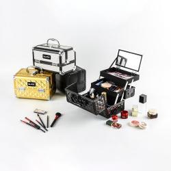 Кейс для макияжа легкий прочный с ручкой алюминиевый (арт. 25-19082472)