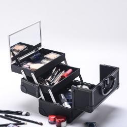 Кейс для макияжа легкий прочный с ручкой алюминиевый (арт. 25-19082472)