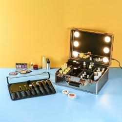 Косметический кейс с подсветкой и зеркалом, профессиональный (арт. 25-19082538)